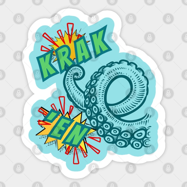 KRAK 'EN! Seattle Squid Hockey Fans Sticker by SwagOMart